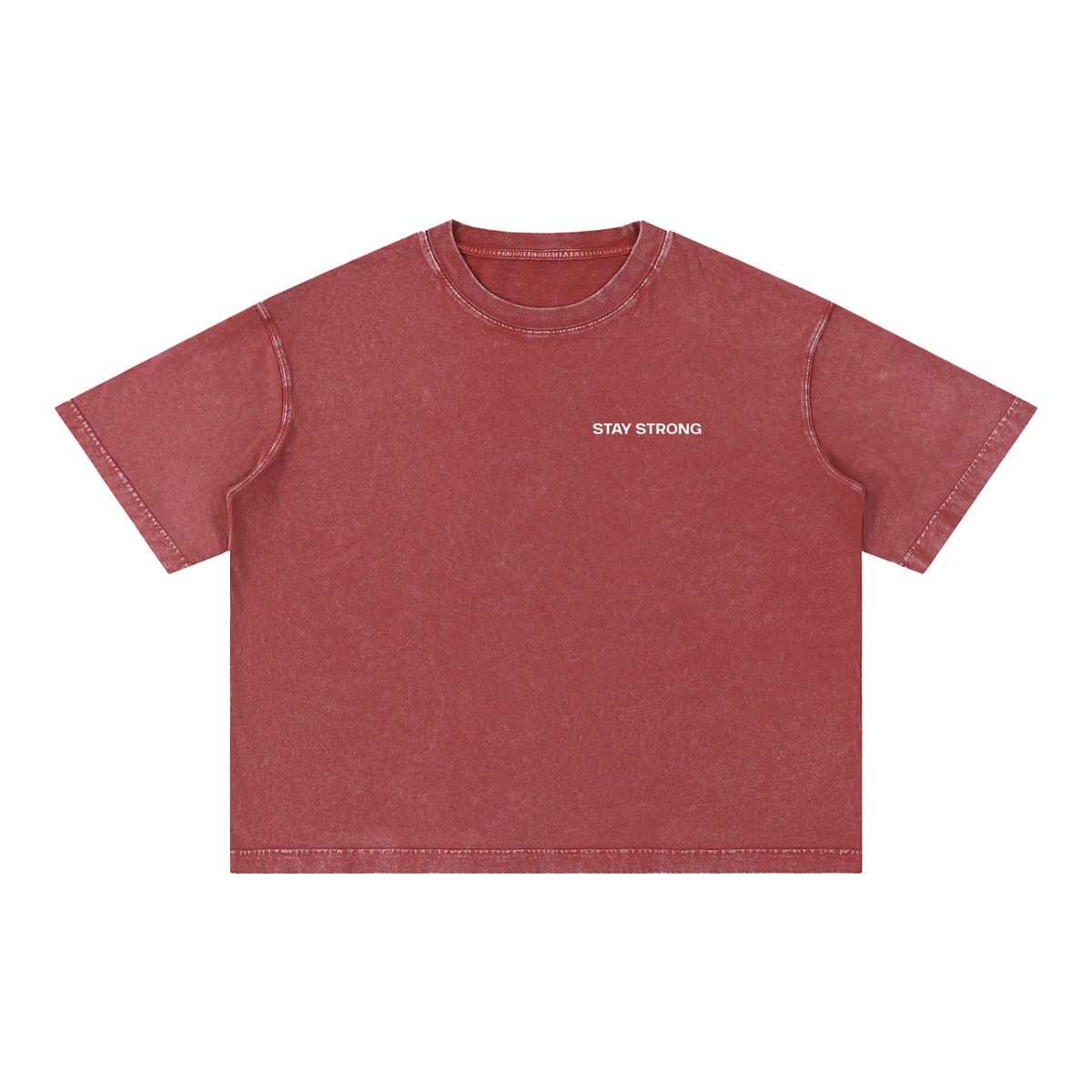 'Proud Of Yourself' Boxy T-Shirt - Red
