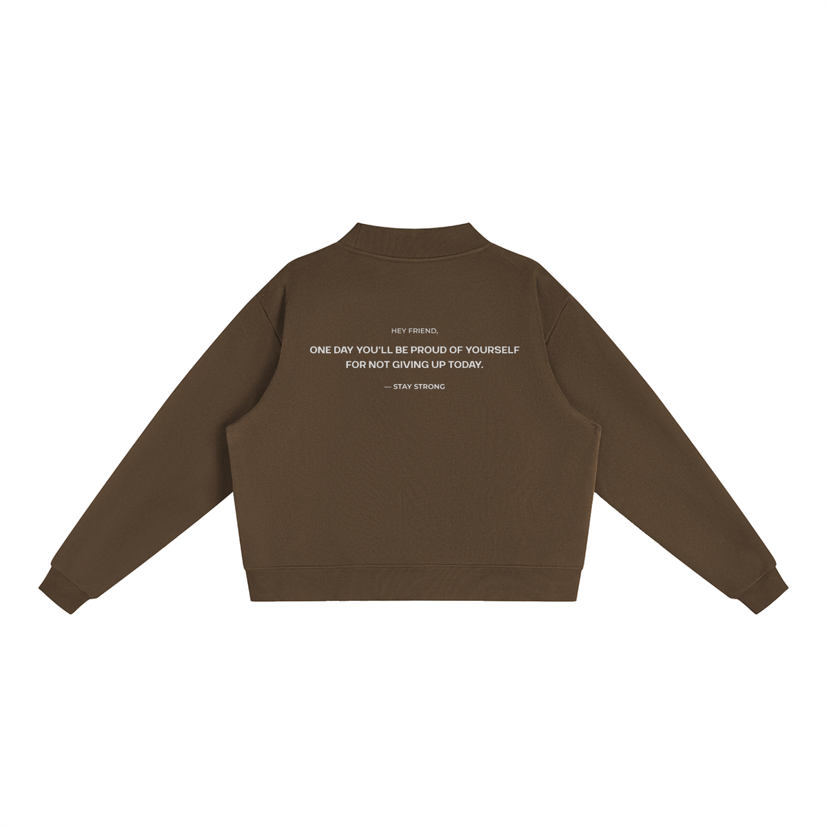 'Proud Of Yourself' Women's Sweatshirt - Brown