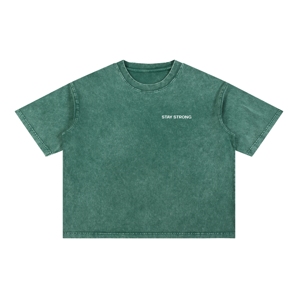 'Proud Of Yourself' Boxy T-Shirt - Green